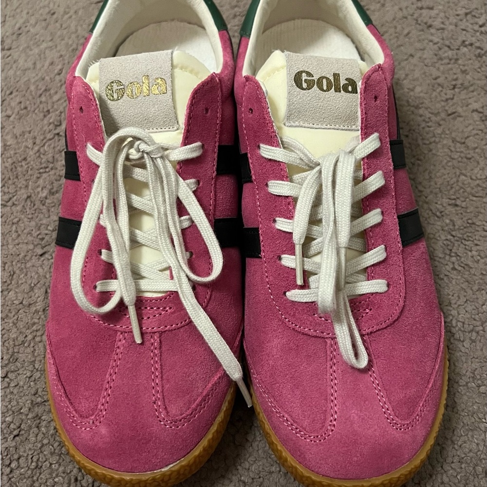 Gola Pink Suede Sneakers